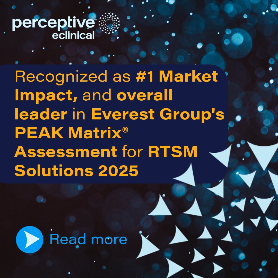 Perceptive eClinical Recognized as #1 Market Impact, and overall, Leader in Everest Group’s PEAK Matrix® Assessment for RTSM Solutions 2025