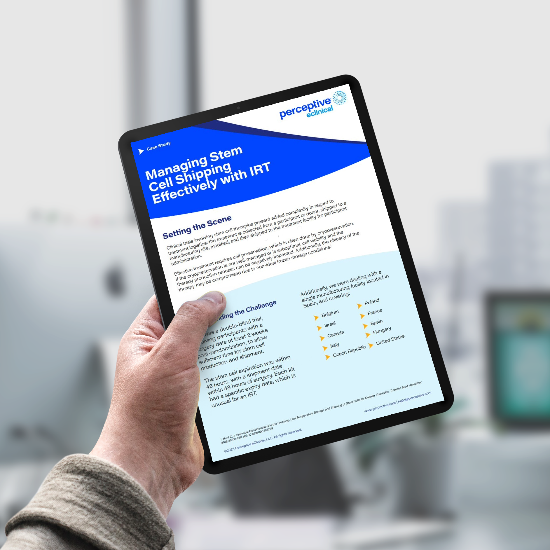 Managing Stem Cell Shipping Effectively with IRT