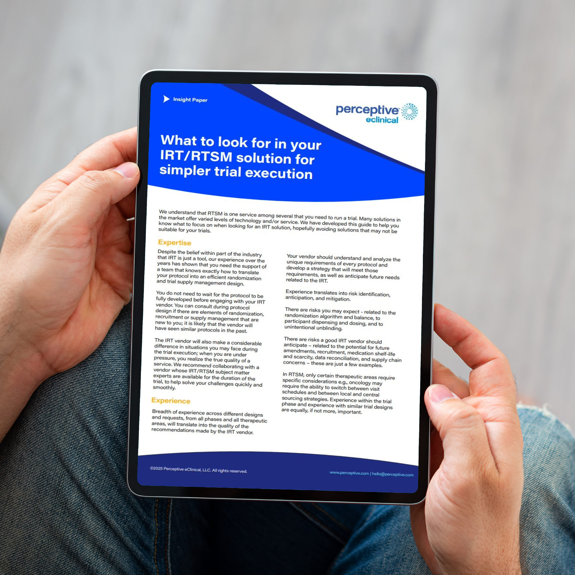 Guide to a Simpler Trial Execution in IRT and RTSM