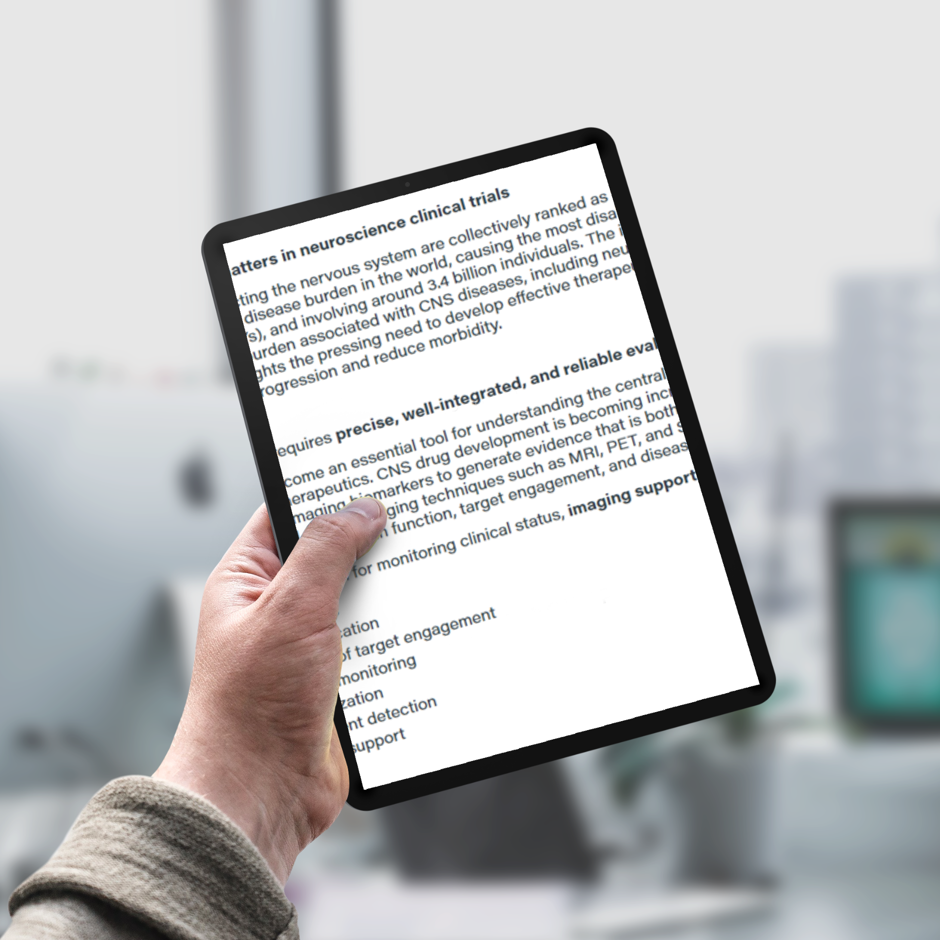 Imaging in Neuroscience Clinical Trials